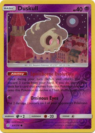 Duskull : COSMIC ECLIPSE (Reverse holo) - 83/236