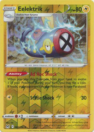 Eelektrik : LOST ORIGIN (Reverse holo) - 060/196 - Lockett Labs UK