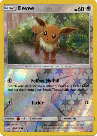 Eevee : COSMIC ECLIPSE (Reverse holo) - 167/236 - Lockett Labs UK