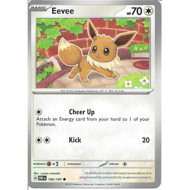 Eevee : OBSIDIAN FLAMES - 166/197 - Lockett Labs UK