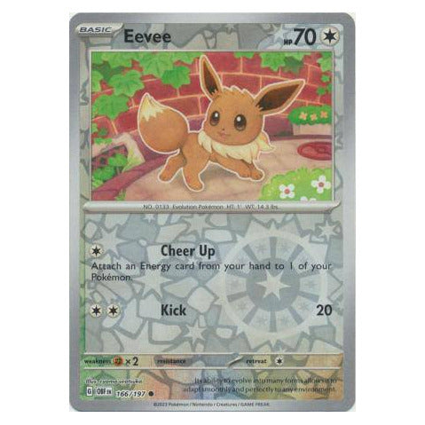 Eevee : OBSIDIAN FLAMES (Reverse holo) - 166/197