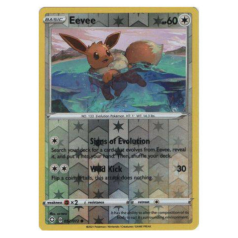 Eevee : SHINING FATES (Reverse holo) - 052/072