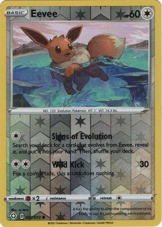 Eevee : SHINING FATES (Reverse holo) - 052/072