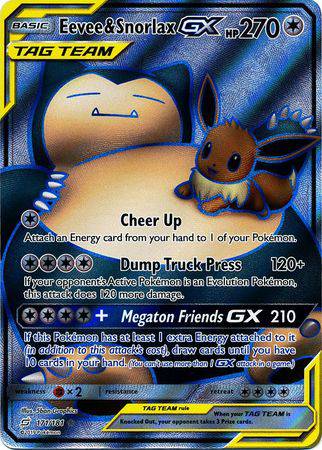 Eevee & Snorlax GX : TEAM UP - 171/181 - Lockett Labs UK