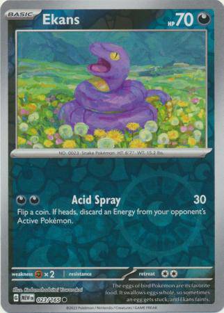 Ekans : 151 (Reverse holo) - 023/165