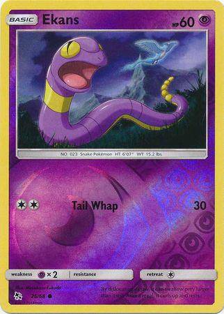 Ekans : HIDDEN FATES (Reverse holo) - 26/68 - Lockett Labs UK