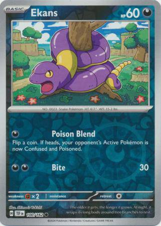 Ekans : TEMPORAL FORCES (Reverse holo) - 100/162