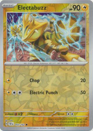 Electabuzz : TEMPORAL FORCES (Reverse holo) - 053/162