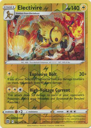 Electivire : BRILLIANT STARS (Reverse holo) - 047/172