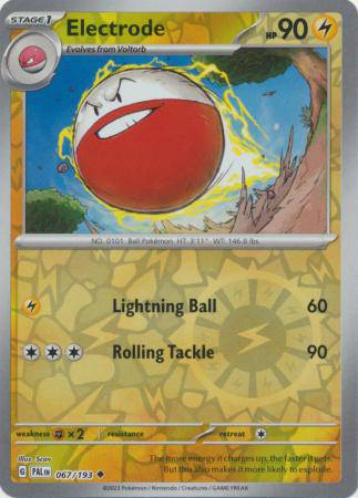 Electrode : PALDEA EVOLVED (Reverse holo) - 067/193