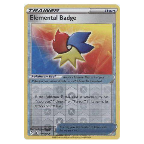 Elemental Badge : EVOLVING SKIES (Reverse holo) - 147/203
