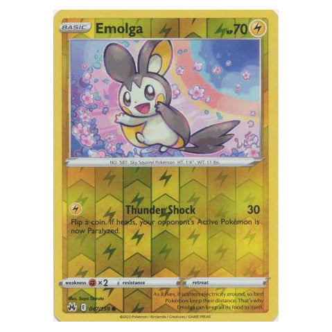 Emolga : CROWN ZENITH (Reverse holo) - 047/159