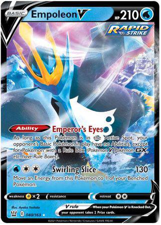 Empoleon V : BATTLE STYLES - 040/163 - Lockett Labs UK