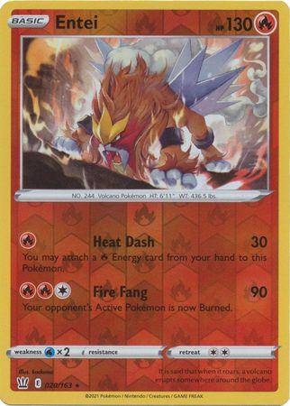 Entei : BATTLE STYLES (Reverse holo) - 020/163