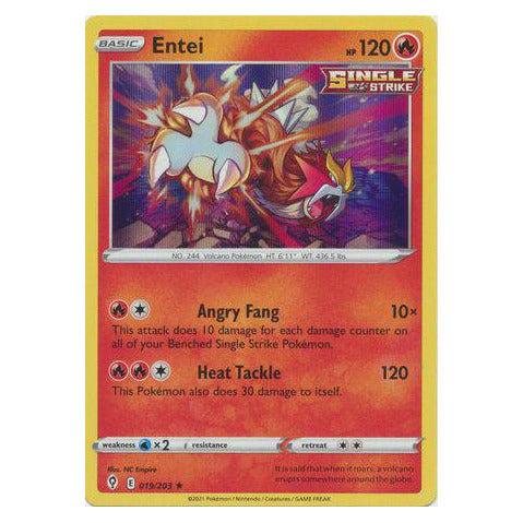 Entei : EVOLVING SKIES (Holo) - 019/203