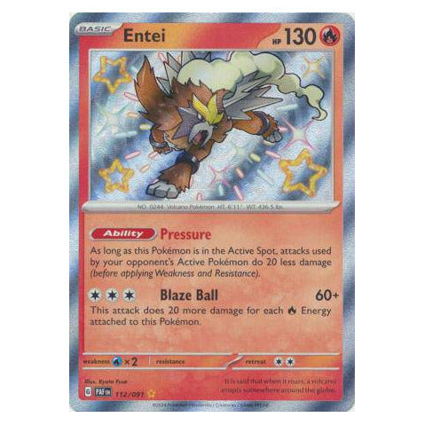 Entei : PALDEAN FATES - 112/091