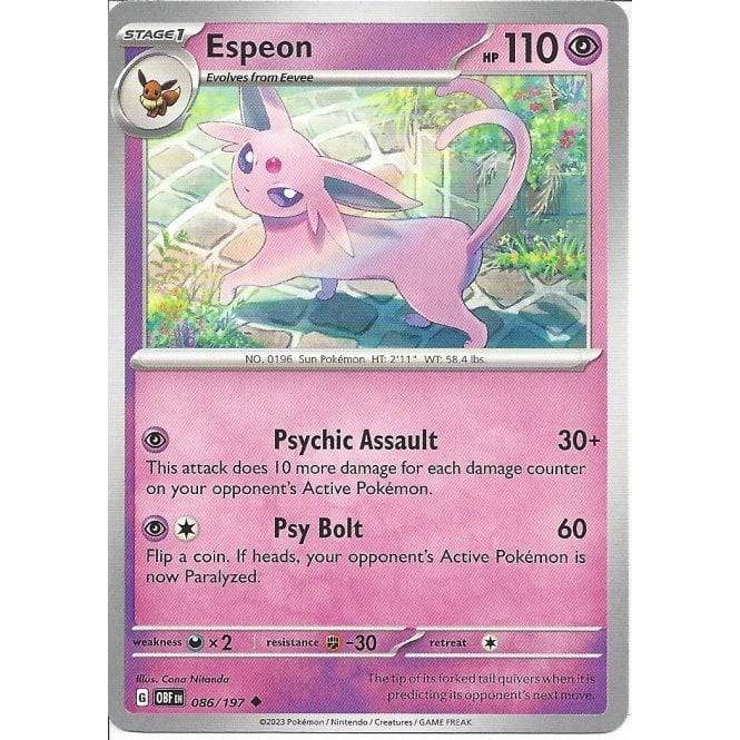 Espeon : OBSIDIAN FLAMES - 086/197