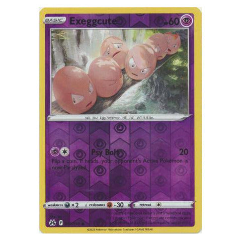 Exeggcute : CROWN ZENITH (Reverse holo) - 057/159
