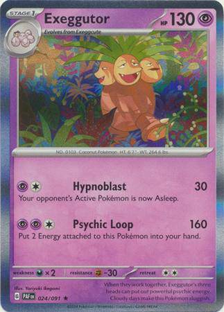 Exeggutor : PALDEAN FATES (Holo) - 024/091