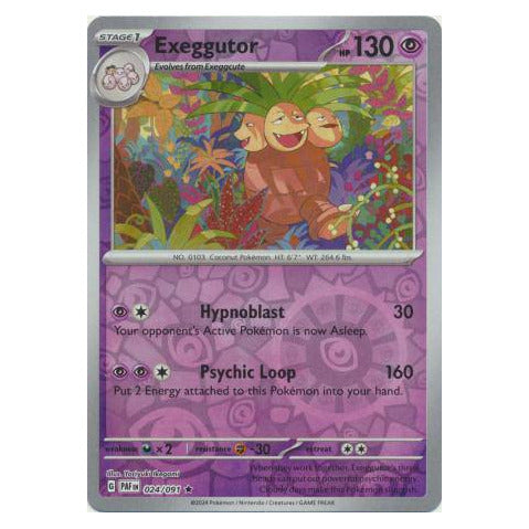 Exeggutor : PALDEAN FATES (Reverse holo) - 024/091