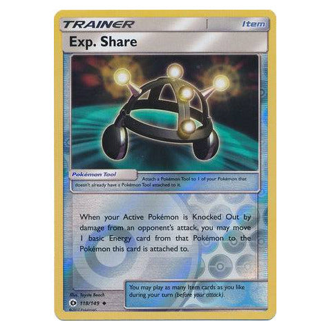 Exp. Share : SUN & MOON BASE (Reverse holo) - 118/149