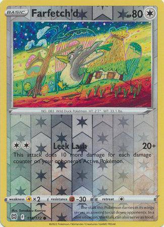 Farfetch'd : BRILLIANT STARS (Reverse holo) - 115/172 - Lockett Labs UK