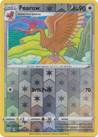 Fearow : BATTLE STYLES (Reverse holo) - 112/163