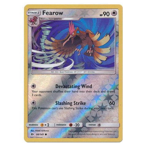 Fearow : SUN & MOON BASE (Reverse holo) - 98/149