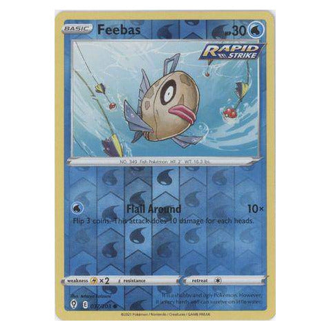 Feebas : EVOLVING SKIES (Reverse holo) - 037/203