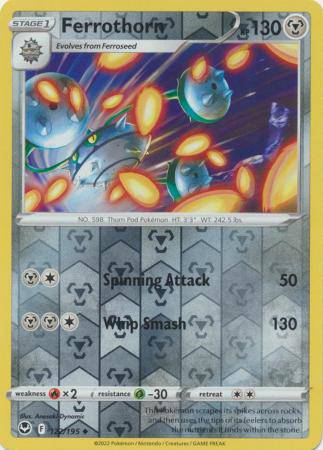 Ferrothorn : SILVER TEMPEST (Reverse holo) - 122/195