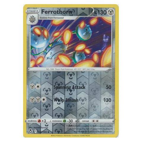 Ferrothorn : SILVER TEMPEST (Reverse holo) - 122/195