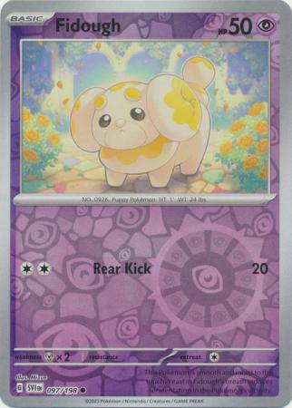 Fidough : SCARLET & VIOLET BASE (Reverse holo) - 097/198 - Lockett Labs UK