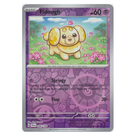 Fidough : SCARLET & VIOLET BASE (Reverse holo) - 098/198
