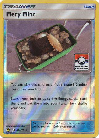 Fiery Flint : LEAGUE PROMO (Reverse holo) - 60a/70 - Lockett Labs UK