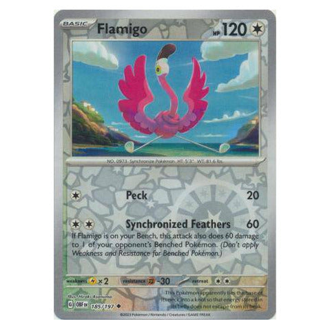 Flamigo : OBSIDIAN FLAMES (Reverse holo) - 185/197