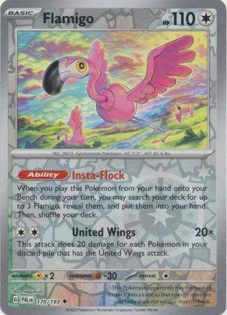 Flamigo : PALDEA EVOLVED (Reverse holo) - 170/193