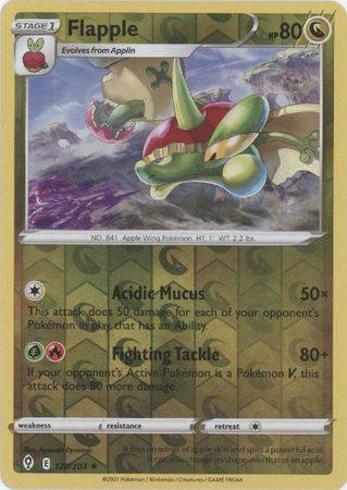 Flapple : EVOLVING SKIES (Reverse holo) - 120/203 - Lockett Labs UK