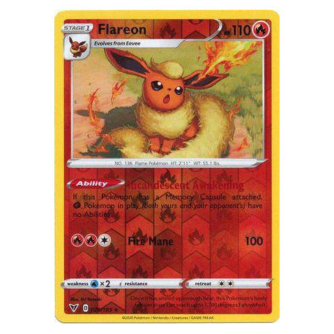 Flareon : VIVID VOLTAGE (Reverse holo) - 026/185
