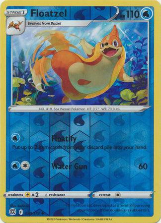 Floatzel : BRILLIANT STARS (Reverse holo) - 039/172 - Lockett Labs UK