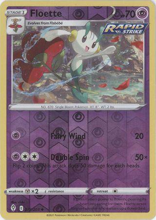 Floette : EVOLVING SKIES (Reverse holo) - 072/203 - Lockett Labs UK