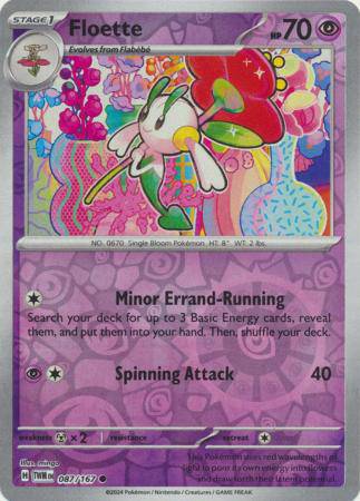 Floette : TWILIGHT MASQUERADE (Reverse holo) - 087/167 - Lockett Labs UK