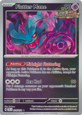 Flutter Mane : TEMPORAL FORCES (Reverse holo) - 078/162