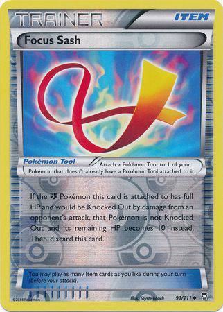 Focus Sash : FURIOUS FISTS (Reverse holo) - 91/111 - Lockett Labs UK