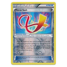 Focus Sash : FURIOUS FISTS (Reverse holo) - 91/111