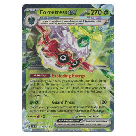 Forretress ex : PALDEA EVOLVED - 005/193