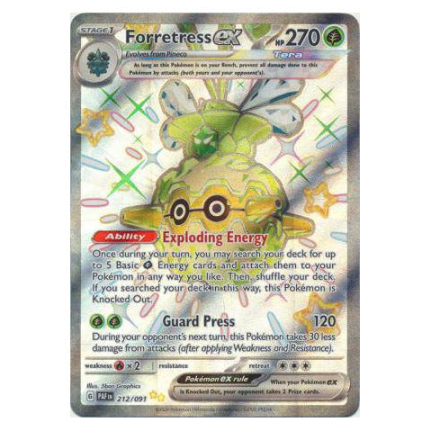 Forretress ex : PALDEAN FATES - 212/091