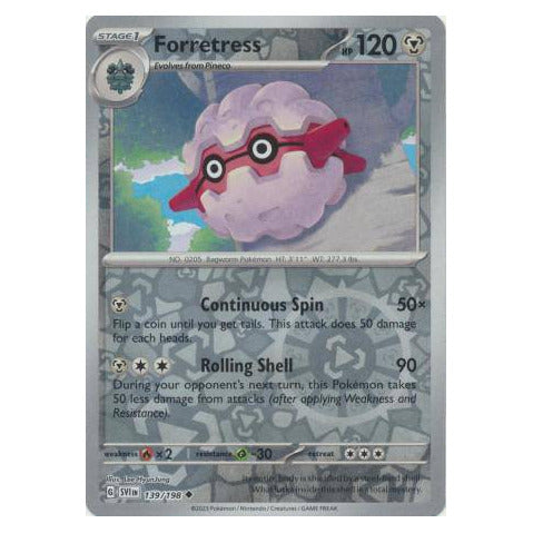 Forretress : SCARLET & VIOLET BASE (Reverse holo) - 139/198