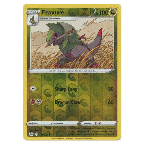 Fraxure : BRILLIANT STARS (Reverse holo) - 111/172