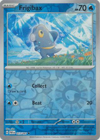 Frigibax : PALDEAN FATES (Reverse holo) - 017/091