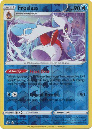 Froslass : CHILLING REIGN (Reverse holo) - 036/198 - Lockett Labs UK